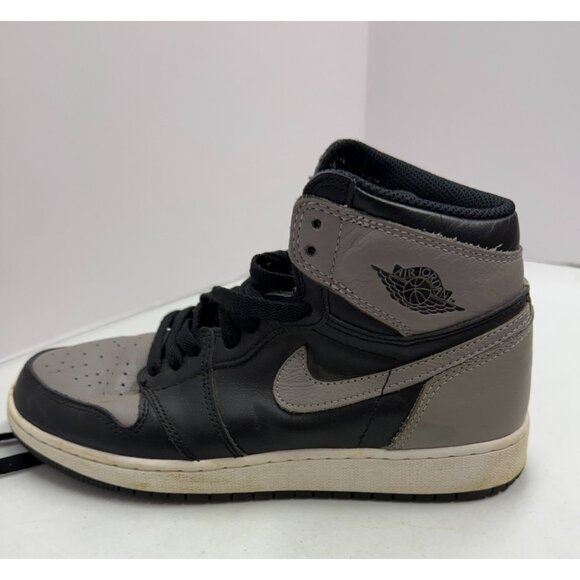 Nike Air Jordan 1 Retro High OG GS Shadow 2018 Size 6.5 Y Grey Black 575441-013 - Picture 5 of 15